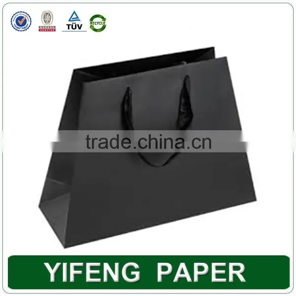 Art Paper Custom Wholesale Black Bread Paper Bag photo-3