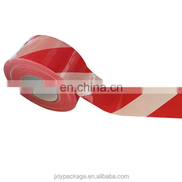China Supplier Red and White Road Cable Warning Pvc Floor Marking Tape photo-3