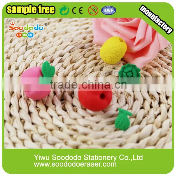 Mini 3D Apple Shaped Eraser for Baby photo-2