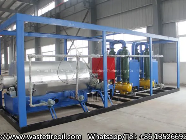 Best Price Waste Rubber Tyres Pyrolysis Plant for Convert Solid Waste Tires Into Fuel Oil Recycling Machine photo-4