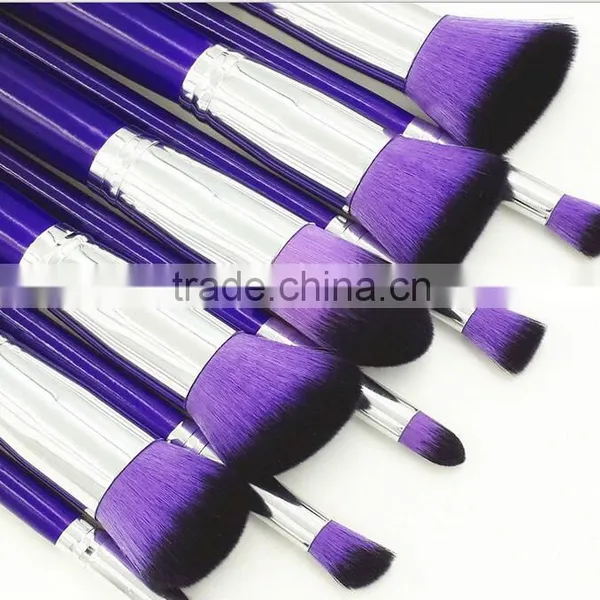 Professional 10pcs Kabuki Cosmetics Powder Foundation Makeup Brushes Set photo-3