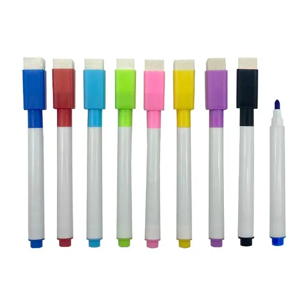 Factory Custom Non Toxic Office White Board Marker Quickly Dry Erase Non Magnetic Marker Whiteboard Pen With Eraser for School