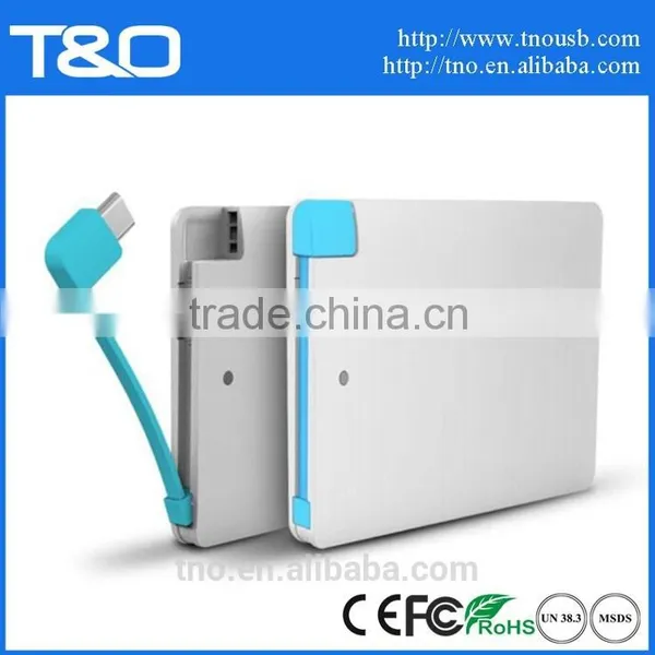 Shenzhen 2500mah Credit Card Power Bank Mobile Battery photo-2