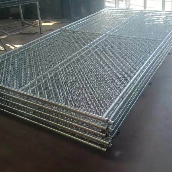 Cerca de arame em malha de corrente galvanizada a quente, calibre 12, conforme a ASTM A392 photo-5