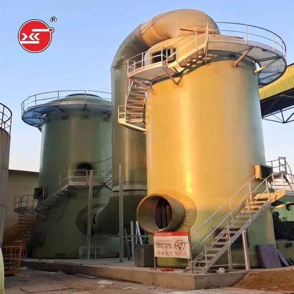 Yike Waste Gas Treatment Tower, Frp Alkali Washing Tower, Water Washing Tower, Chemical Scrubber, Customizable photo-2