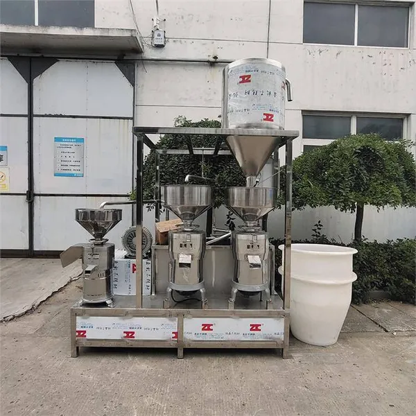 Commercial Fully Automatic High-efficiency Slurry Separation Machine, Vacuum Bean Feeding Horizontal Slag Stirring and Mixing Triple Grinding Machine photo-2