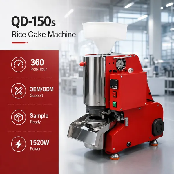 QD-150S Compact Design Rice Cake Machine 360pcs/h Automatic Puffed Rice Cracker Maker for Small Scale Snack Factory photo-3