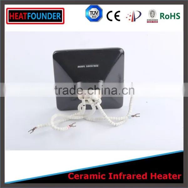 220V 500W LONG WORKING LIFE LARGE FLAT CE CERTIFICATION HOT SALE ELECTRIC INFRARED CERAMIC HEATER PLATE WITH THERMOCOPULE photo-6