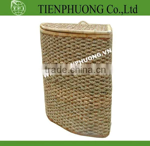 Bamboo Wicker Kids Hamper With Lid, Bamboo Coner Trunks