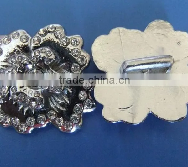 Compet Produce Fashion Diy Bracelet Big Slide Flower Charms With Rhinestones photo-2