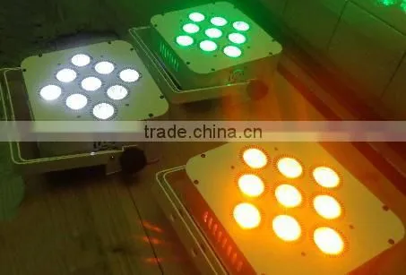 Wireless Dmx and Battery Rgbwa Led Falt Par, 9x15w RGBWA Led Flat Par, Multifunctional Led Flat Par photo-4