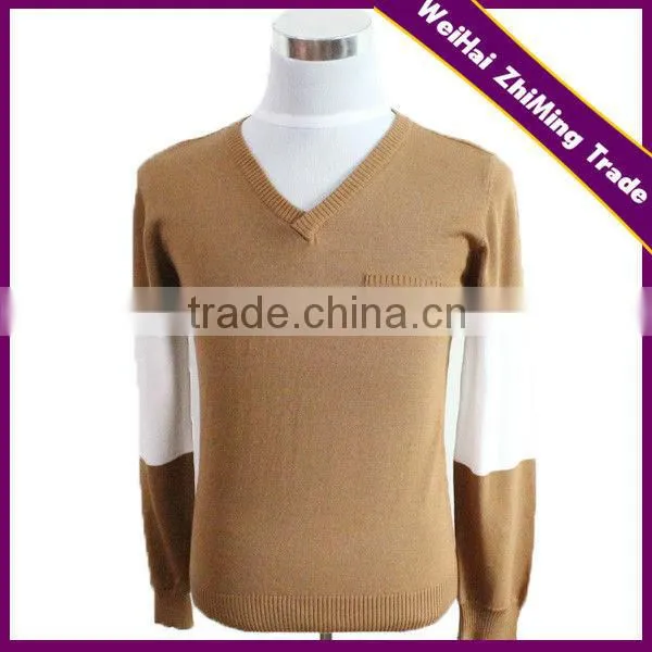 2014 MEN FASHIONABLE KNITTED V-NECK JERSEY COTTON PULLOVER/CARDIGAN SWEATER