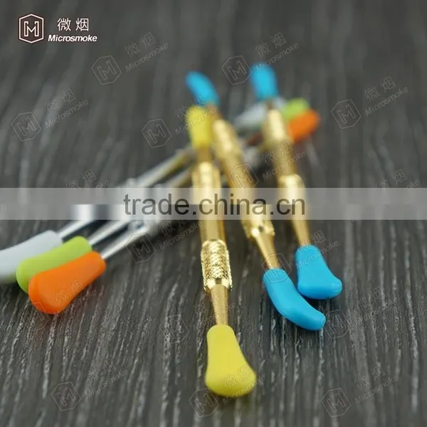 Dabber Tool 120mm Double Sided Oil Dab Wax Tool in Sliver and Gold Color Hot Sale Wax and Dry Herb Vaporizer Titanium Dab Tool photo-5