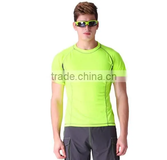 2016 Wholesale Men's Polyester Round Neck Short Sleeve Shirt photo-3
