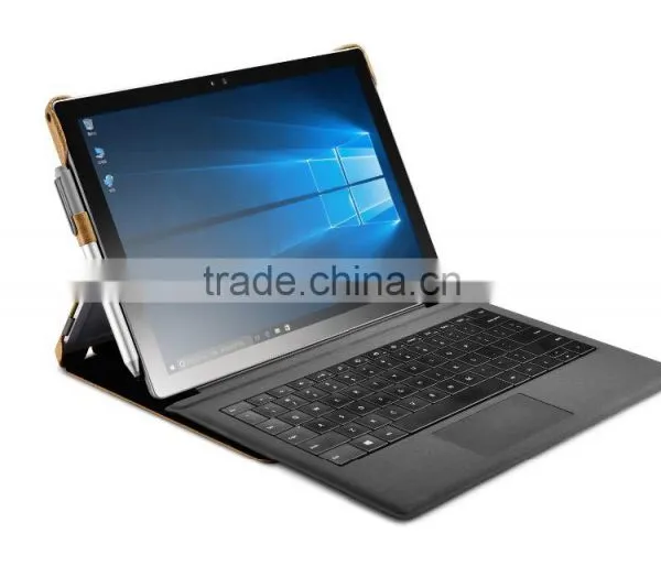 Icarer Luxury Genuine Leather Ultrathin Holder Flip Case for Surface Pro 4 photo-5