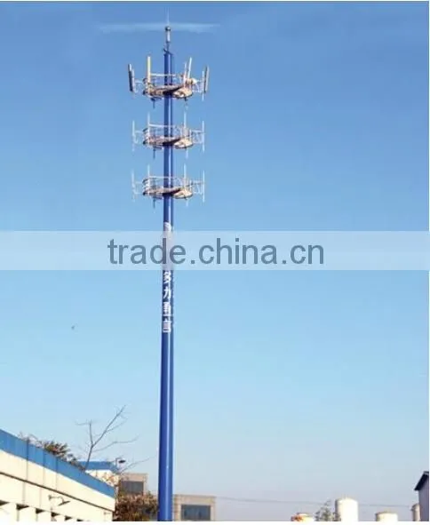 High Quality Self Supporting Monopole Communication Tower photo-6