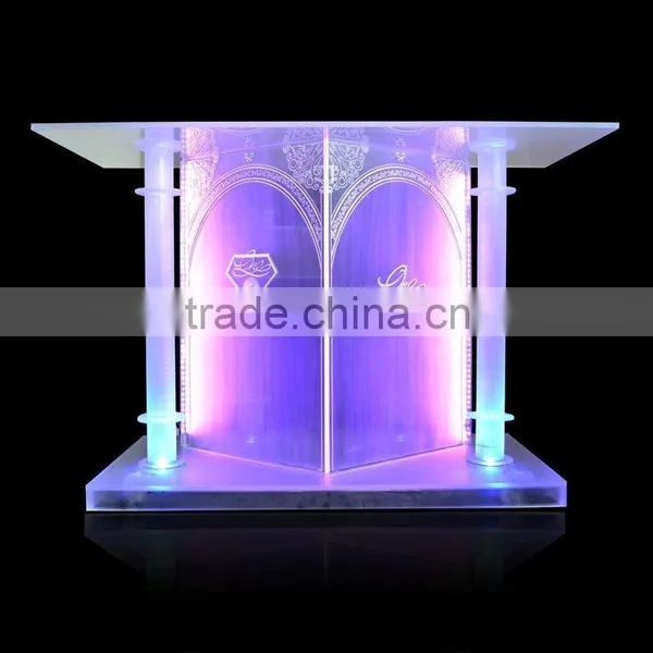 High Quality Acrylic Bar Table With Lights,DJ Table for Bar photo-2