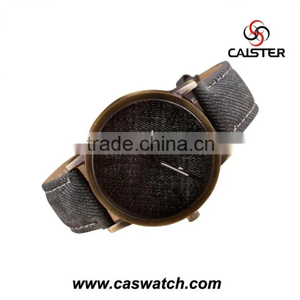 Simple Dials Leather Bracelet Alloy Case Unisex Watch photo-3