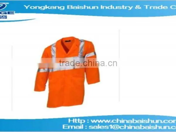 hi Quality Reflective Vest Jacket With Long Sleeve Made in Chinabaishun