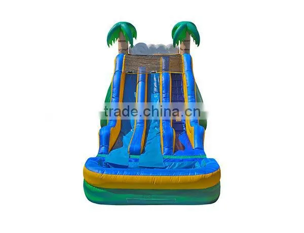 Dual Lanes Jungle Buy Inflatable Big Water Slides for Sale Splash Pool Supplier's Choice photo-2