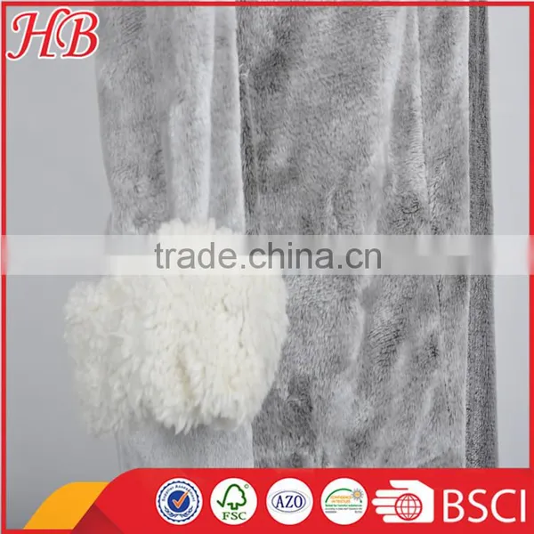 High Quality Flannel Fleece Zip Bathrobe photo-3