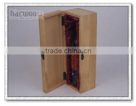 Lacquer Wood Wine Bottle Box for Single photo-4