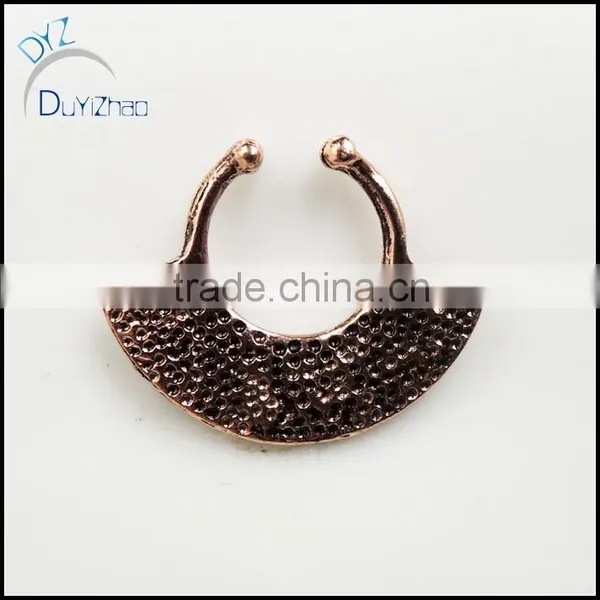 Hot Sale Septum Clicker Fake Nose Hoop Rings photo-3