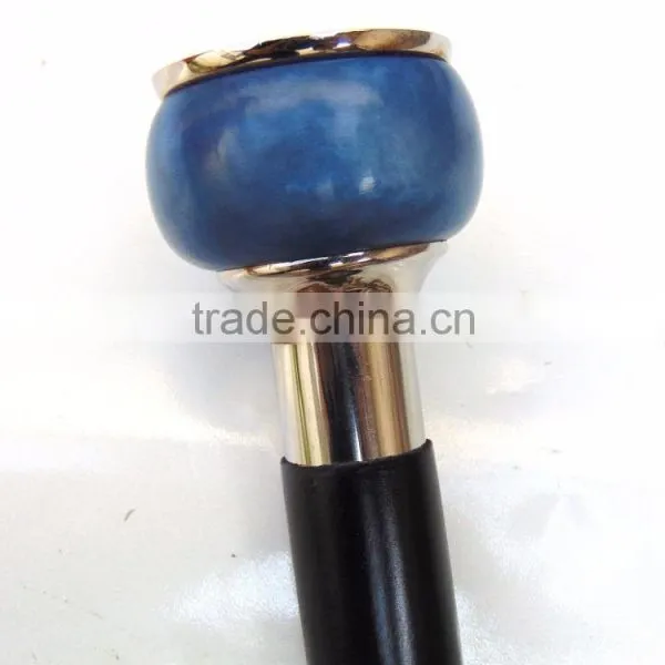 Antique Brass Walking Cane/Blue Color Walking Cane/Beautiful Color Walking Cane Wk1111 photo-5