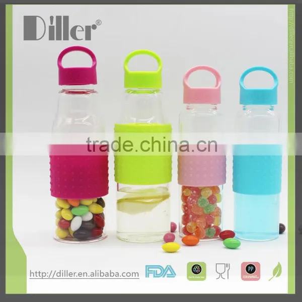 Private Label Eco-friendly Unbreakable Glass Water Bottle With Silicone Sleeve photo-6