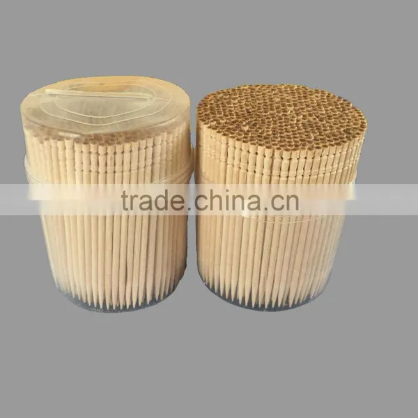 500pcs Soft Can Curved Wooden Round Toothpicks photo-2