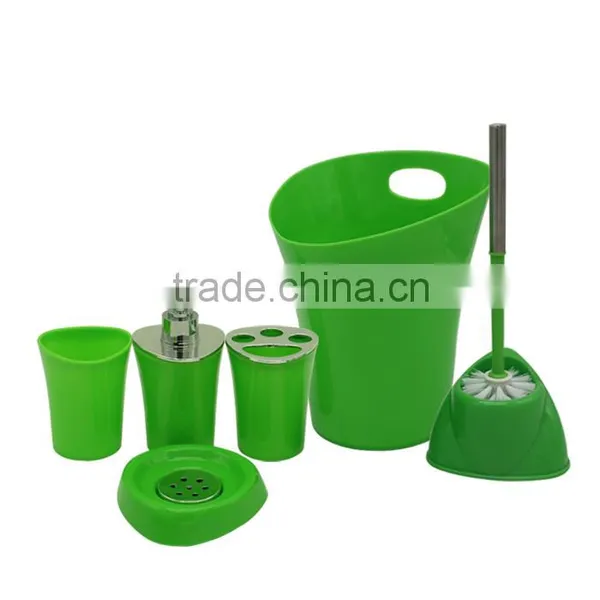 Cheap Plastic Removable Colored Corner Toilet Brush Set photo-5
