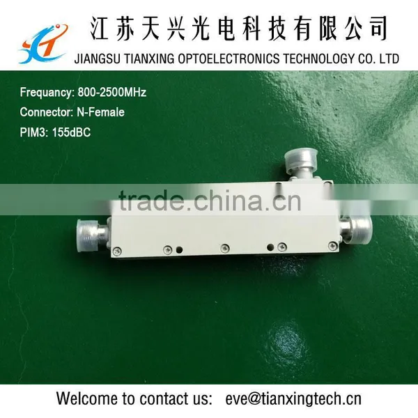 800-2500MHZ PIM3 155dBc Indoor N-female Directinal Coupler