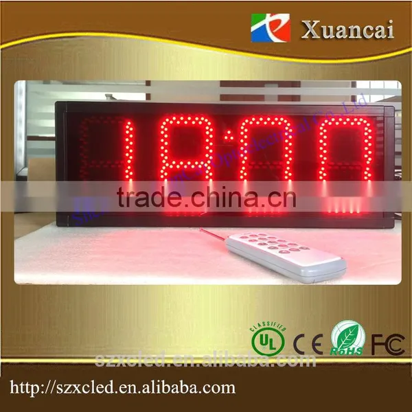 Indoor Digital Numbers Led Timer Board 5'' Timing Clock or Countdown Timer