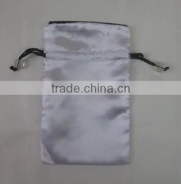 Hot Sale High Quality Silver Fabric Mesh Bag Pouch photo-3