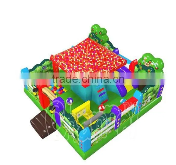 Cheap Kids Commercial Inflatable Amusement Park With Slide photo-3
