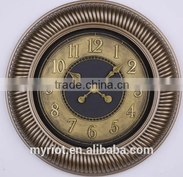 Plastic 20 Inch Round 50cm Decorative Antique Clock Grandfather photo-2