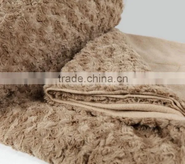 100% Polyester Soft Warm Cheap pv Fleece Gifts Promotional Blanket photo-5