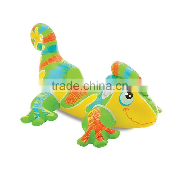Lovely Multi-color Kids Smiling Gecko Ride-On Pool Toys
