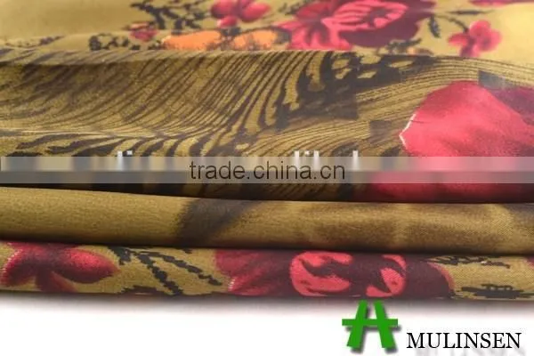 Shaoxing Textile Polyester 50D African Print Satin Fabric/ Wholesale Satin Fabric photo-4