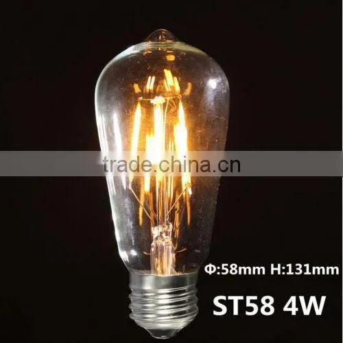 50000 Hours Working Time 220v 110v Edison Vintage Bulb photo-2