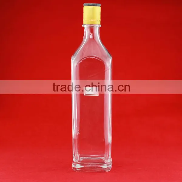 2016 New Design Juice Glass Bottle Square Glass Bottle White Liquid Bottle photo-6