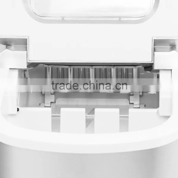 Compact Portable Silver Ice Maker Countertop Ice Cube Maker Machine photo-5