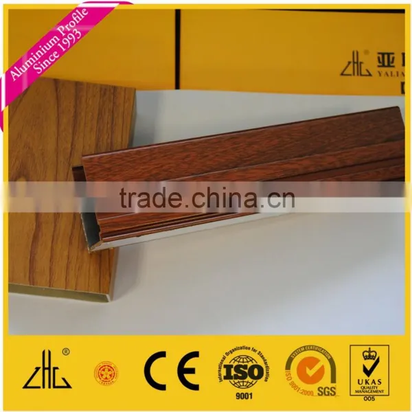 China Top Supplier Wooden Aluminium Profiles / Brilliance China Supplier OEM ISO9001, Wood Aluminium Profiles photo-3