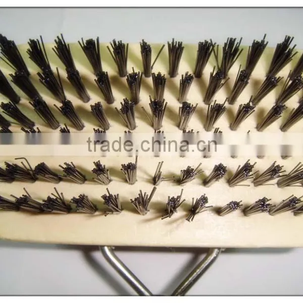 Square Pet Dog Brush, Wooden Handle Pet Comb Brush photo-5