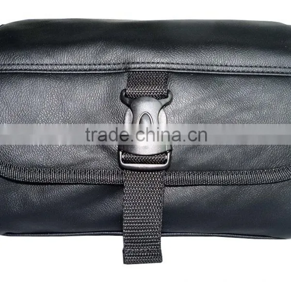2016 Latest America Style PU Leather Polyester Fashional Travel Wash Bag Toiletry Bag for Unisex photo-2