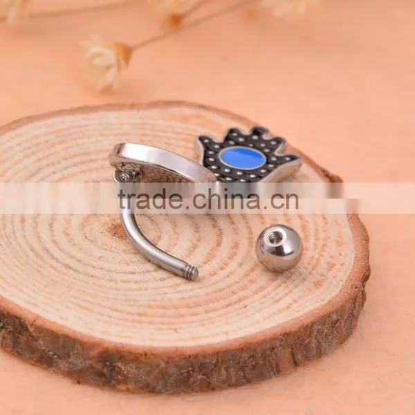 Hot Sale Women Sex Hand Shape Belly Navel Ring photo-3