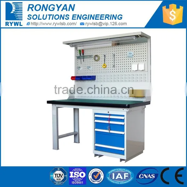 compound desktop drawer workbench metal working table