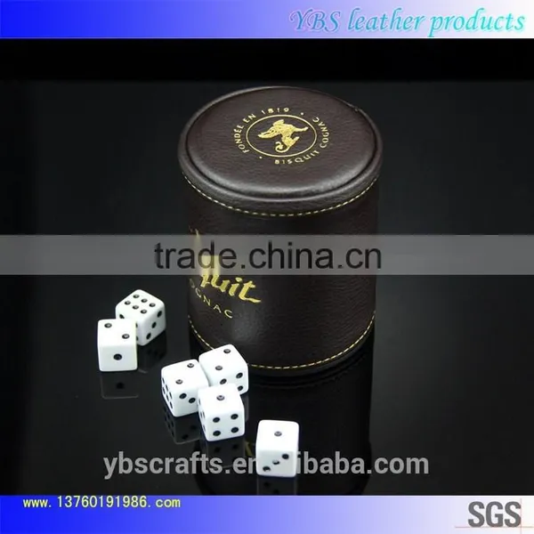 Wholsale Custom Classical Leather Dice Cup for Entertainment photo-3