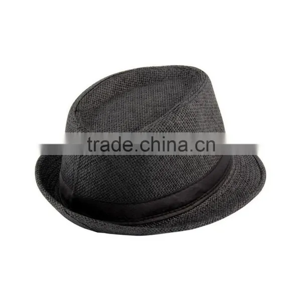 Unisex Fedora Trilby Hat Cap Straw Panama Style Packable Travel Sun Hat photo-4