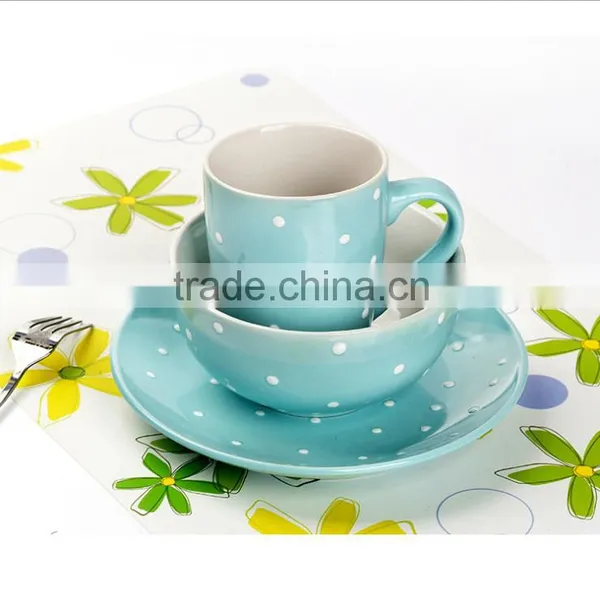 China Wholesale Western 12pcs Color Glazed Ceramic Fine Porcelain Dinnerware Set for 4 People photo-5